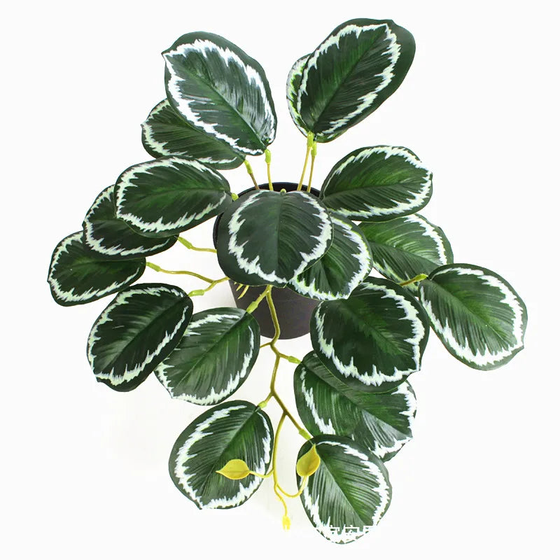 plantes artificielles vertes feuilles modernes décoration extérieure branche rare plante tropicale exposition maison