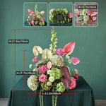 décoration événement mariage anniversaire hydrangea anthurium rose arrangement floral intérieur élégant moderne tropical vases