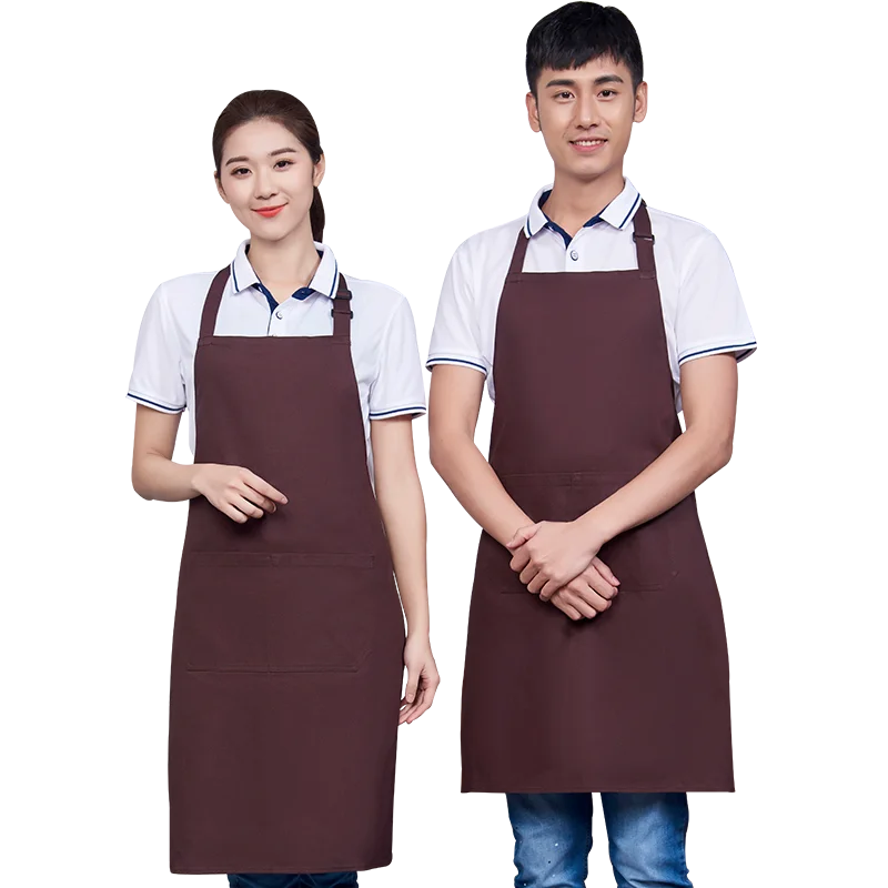 Tablier de cuisine blanc style coréen sur mannequin