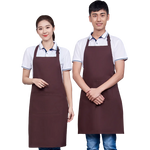 Tablier de cuisine blanc style coréen sur mannequin