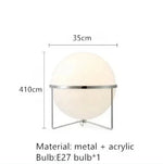 lampe sol moderne acrylique blanche dorée interrupteur rond translucide