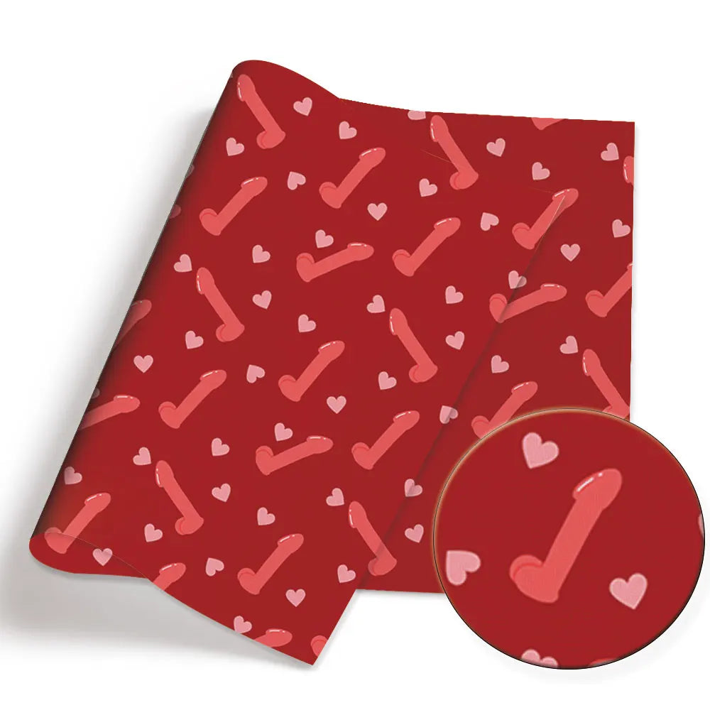 serviettes imprimées humoristiques couleurs bleu rose gris rouge tissu coton polyester