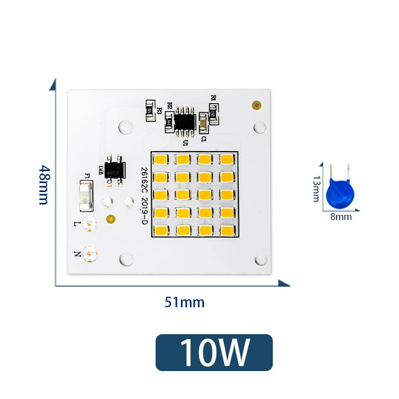 lampe led diy matrice smd 2835 blanc froid chaud modernes 220v 10w 20w 30w