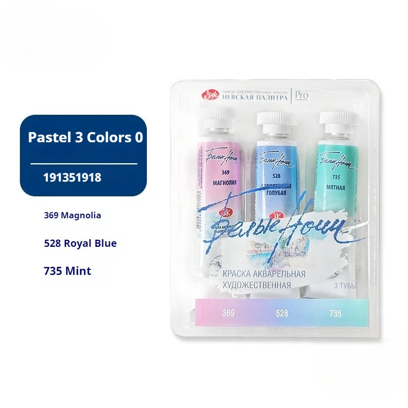 peinture l'aquarelle violet gris marron clair opacité artiste débutant palette trois couleurs résistance lumière