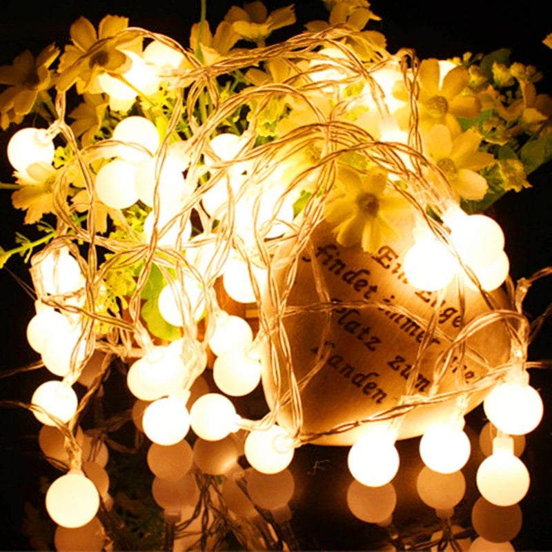 guirlande lumineuse extérieure led usb 5v boules lumineuses colorées autoinstallation decoration jardin camping