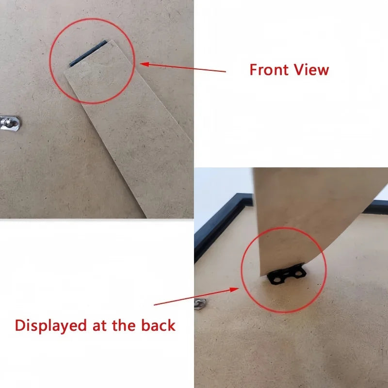 fixations métal noir pointes industriel utilitaire ancrage bois cadre photo diy fournitures framing supplies