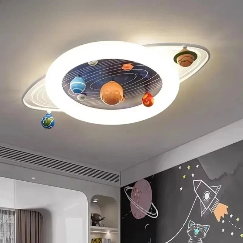 plafonniers système solaire LED blanc bleu foncé orange rouge vert