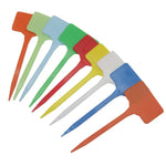 étiquettes jardinage bleu vert rouge blanc pratiques simples rectangulaires pointues 10 pièces