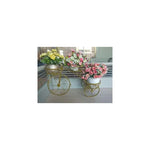 Support de fleur vélo en fer forgé or