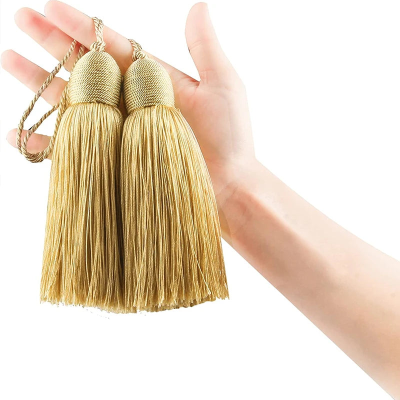 pompon rideau tissé fin élégant traditionnel décoratif maison salon 13cm 28cm