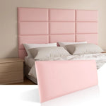 tête lit moderne noire 50cm 20cm panneau rectangulaire autocollant chambre coucher salon