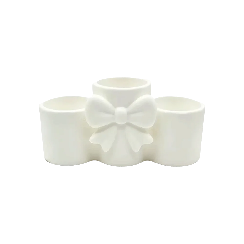 pot maquillage violet rose blanc arc décoratif moderne élégant respectueux environnement