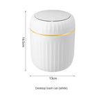 poubelle moderne plastique blanc rayures verticales opacité durable chambre coucher