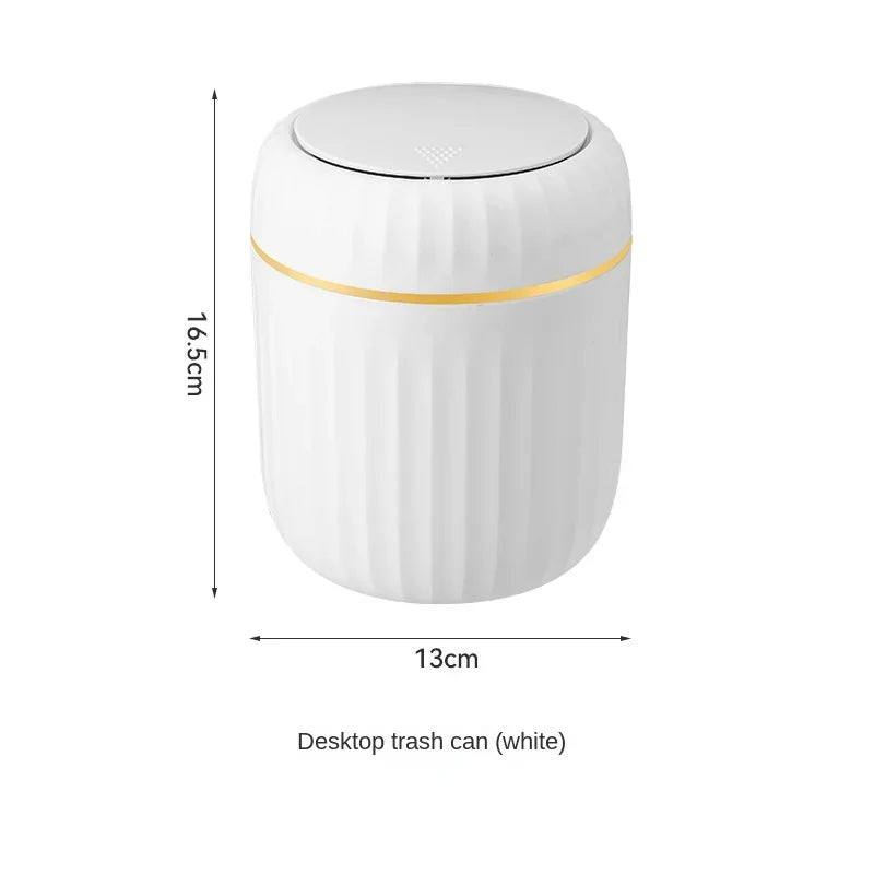 poubelle moderne plastique blanc rayures verticales opacité durable chambre coucher