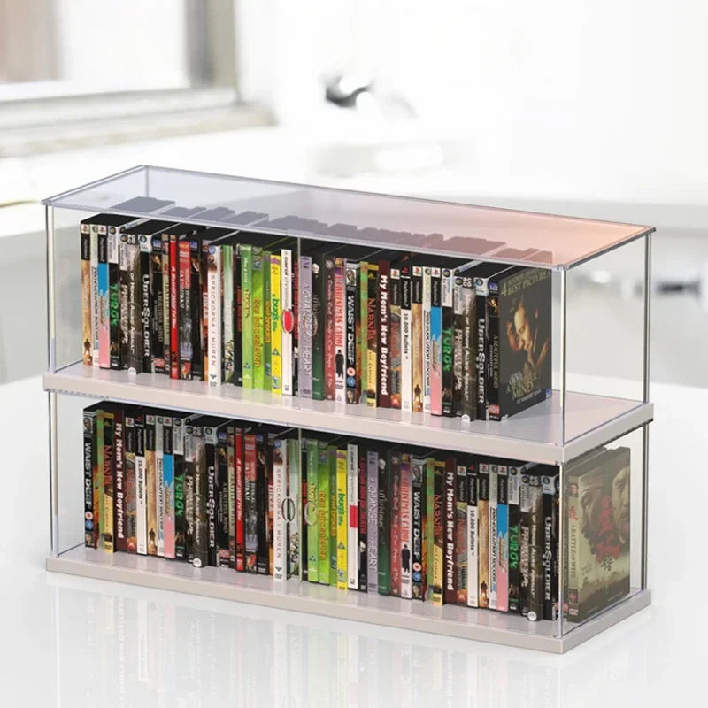 Boîte acrylique transparente avec visibilité des objets à l'intérieur