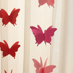 guirlande papillons 3d rouge jaune vert bleu violet rose orange anniversaire mariage fête
