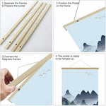 cadre mural bois naturel minimaliste 51cm 41cm 31cm 21cm poster inclusSuspense avant publication... Voici