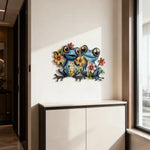 décorations murales multicolores animaux modernes adhésifs extérieures intérieures fleurs papillons
