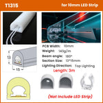 profils lumineux silicone blanc modernes eyelets flexibles led étanches 05m 1m 2m 3m