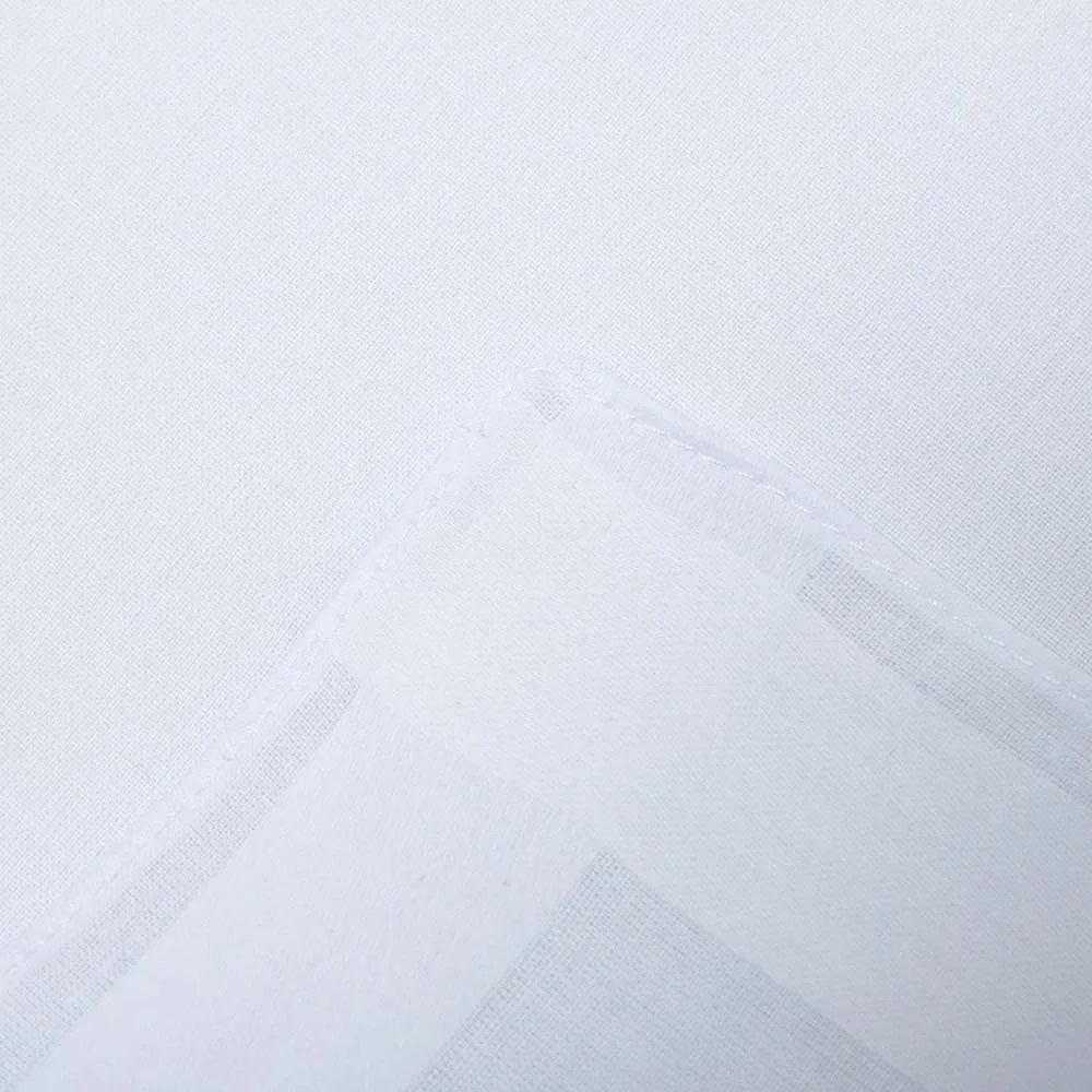 serviettes coton blanc 40x40cm classiques table restaurant mariage festives