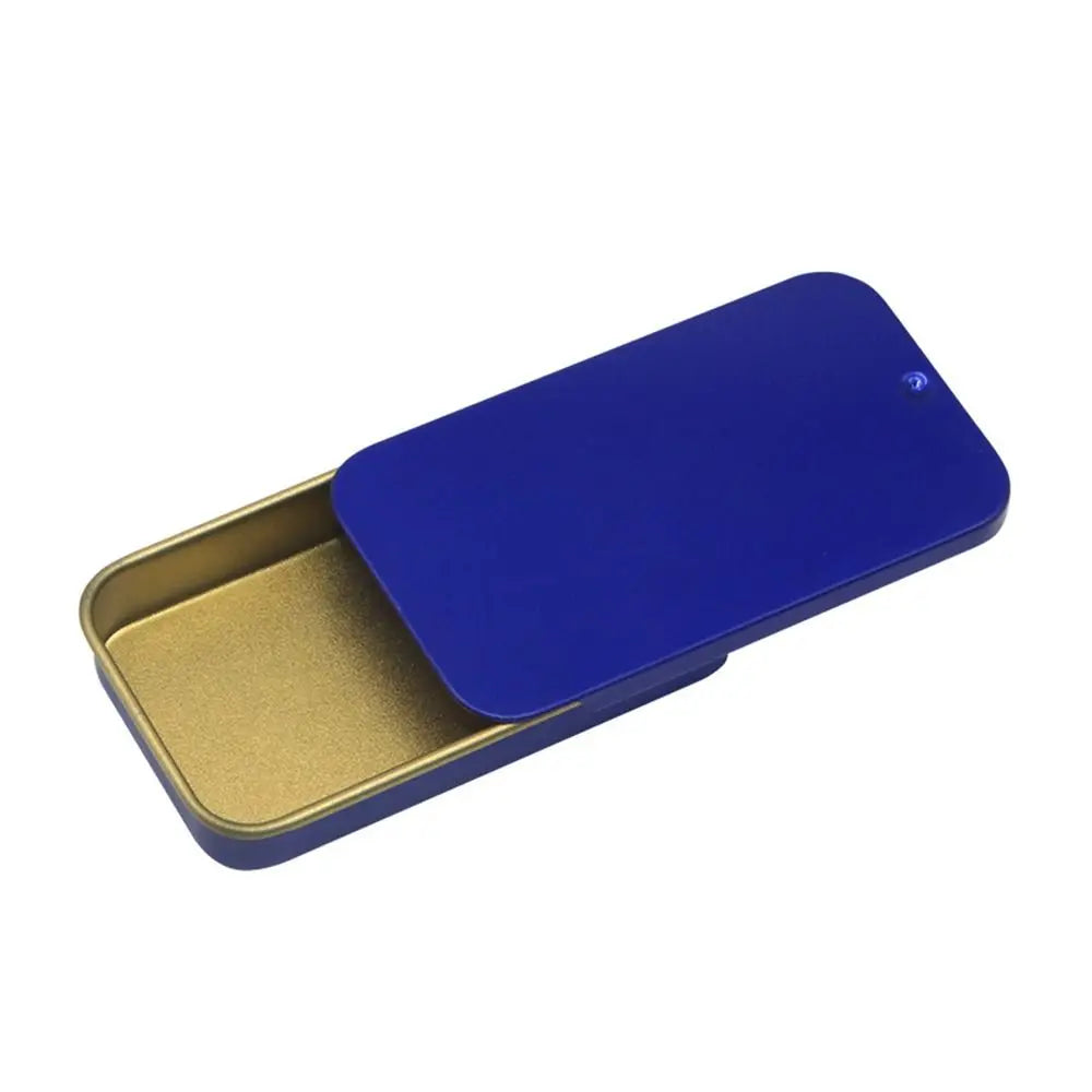 boîtes métalliques or bleu rouge noir classiques empilables respectueuses environnement rangement bijoux multicolores