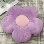 coussin moderne fleurs stylisées velours blanc noir anti décubitus coton 35x35cm