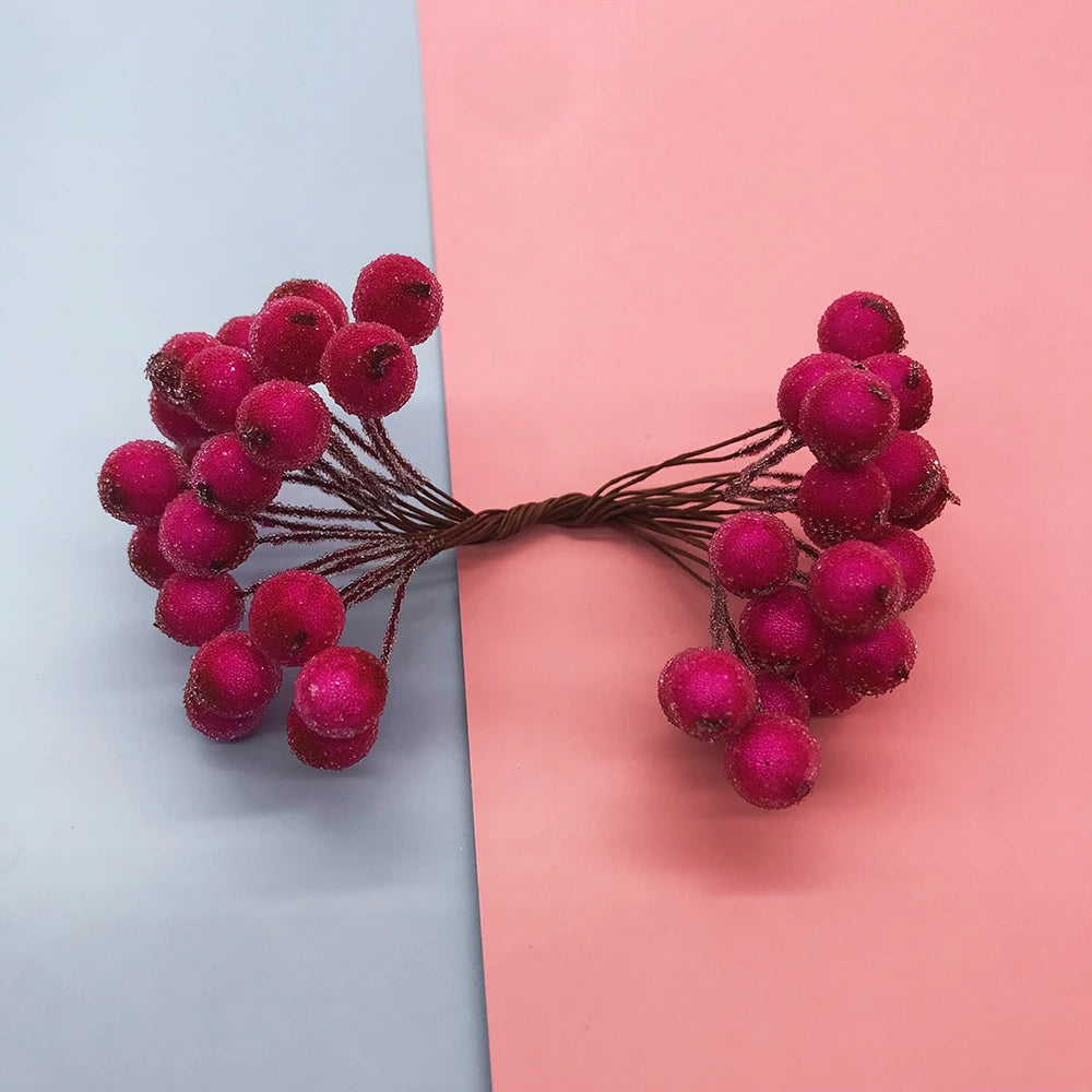 décoration noël guirlande artificielle boules rondes rouge bleu blanc marron naturel intérieur 40 pièces