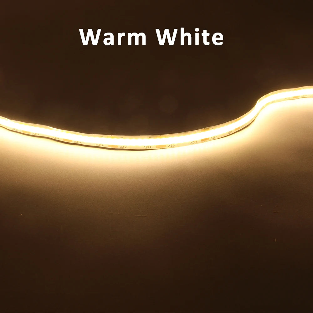 ruban led cob blanc chaud froid naturel rouge vert bleu moderne adhésif 12v 50000h