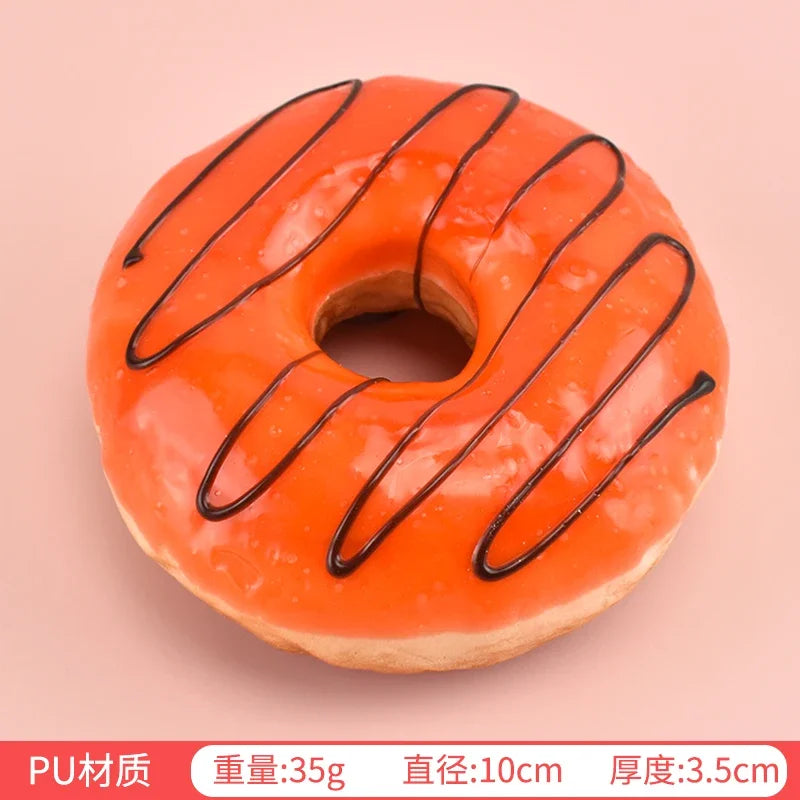 donuts artificiels réalistes orange vert noir blanc jaune multicolores occasion fête anniversaire noël mariage