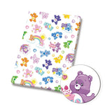 tissu polyester coton 140x50cm dessin animés ours arc ciel étoiles enfant patchwork couture rideaux