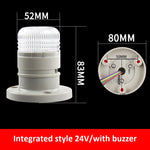 lampe led rouge verte jaune adhésive buzzer flashing 12v 24v transparente moderne