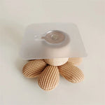 fleur décorative adhésive moderne rose roseclair beige bleu bleumarine rosfonce rayures horizontales
