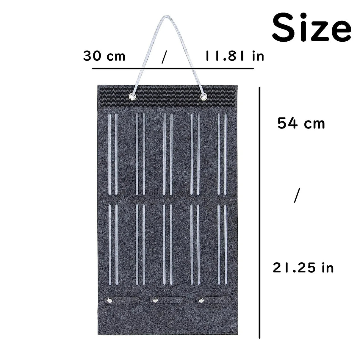organisateur suspendu bows rangement tête rubans headbands rose noir tissu texturé vertical compartments