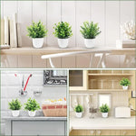 plantes artificielles vertes modernes décoration intérieure extérieure pot blanc feuilles fines exposition ordinateur