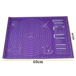 tapis pâtisserie violet blanc dessins pâte sucre rouleaux pratique deco