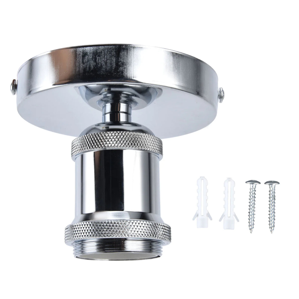 support ampoule bronze doré moderne vis fixation industrielle aluminium brossé chambre salon cuisine