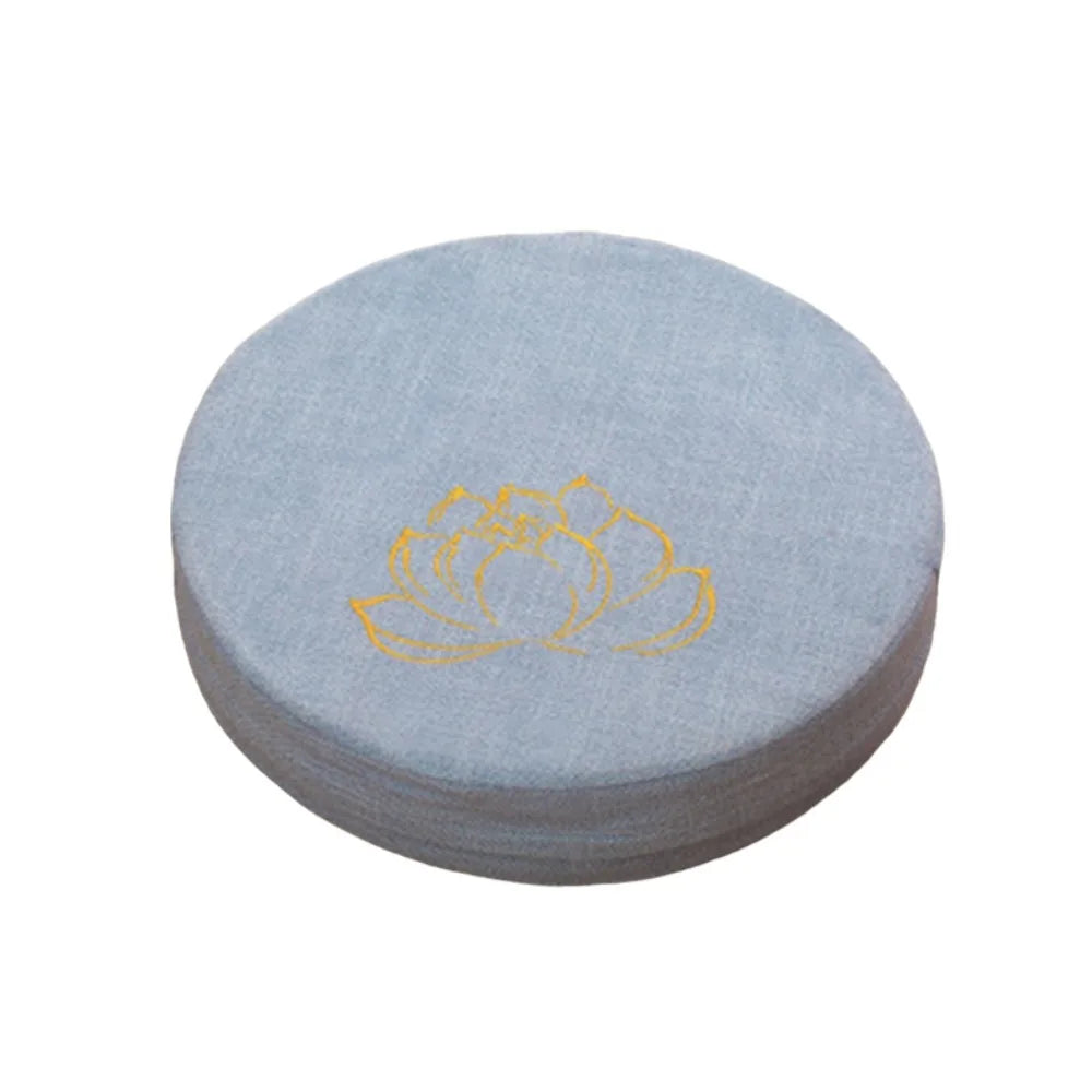 coussin sol yoga méditation fleur lotus brodée mousse épaisse siège salon japonais
