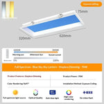 lampe led moderne bleu transparente aluminium salle bain chambre cuisine