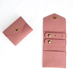 porte monnaie simili cuir marron clair rose pâle violet blanc noir classique dorés poche