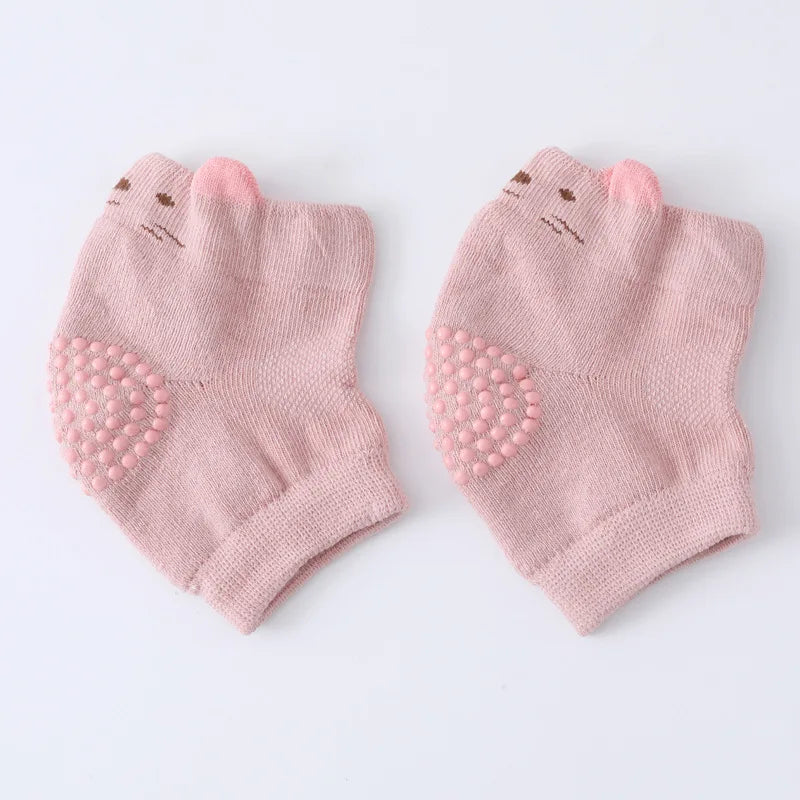 protège genoux bébé jaune orange bleu gris rose animaux oiseau tigre blanches sécurité enfants