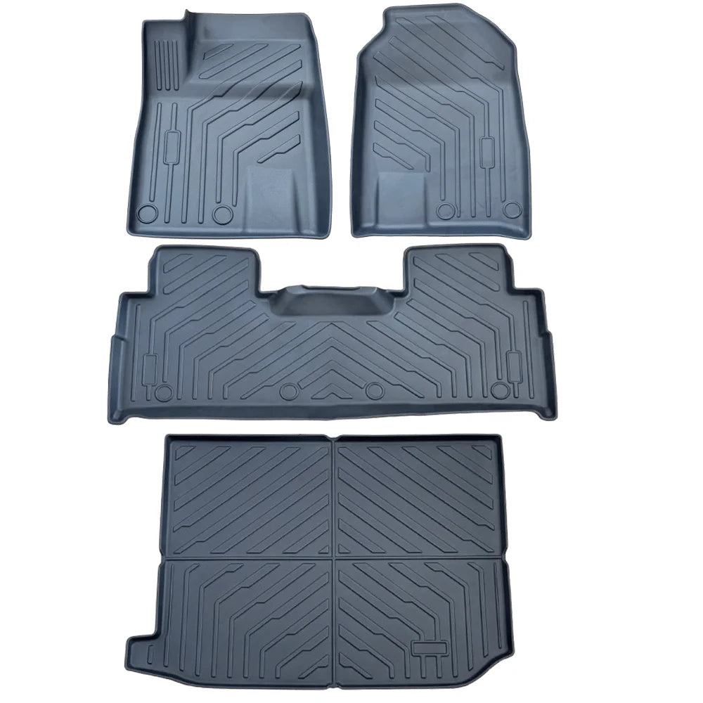 tapis sol voiture noir rayures diagonales surface rugueuse moderne clips fixation résistant anti dérapant