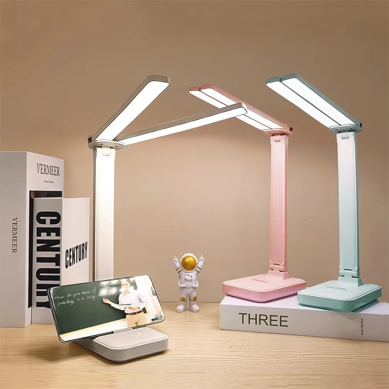 lampe pliable rechargeable led blanc moderne sans ombre tactile contemporaine 5v usb