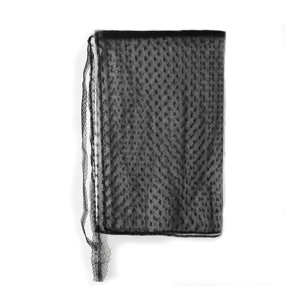 jupette dentelle gris clair motif bicyclette moderne transparent féminine ruban noué polyester