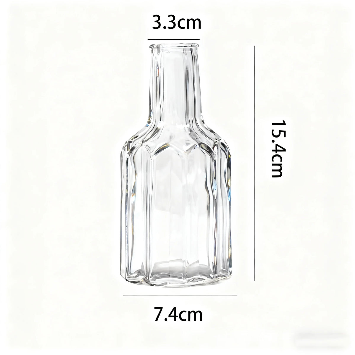 vases verre modernes transparents rayures fleurs artificielles couleurs vert orange bleu gris décoration maison