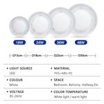 lampe led blanc imitation diamant cristal minimaliste chambre balcon couloir 3000k 6000k