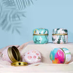 pot thé verre vintage poignée motif fleurs boisson rangement