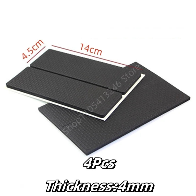 protecteurs pieds meubles anti dérapants adhésifs noirs texturés géométriques opaques eva rond carrés