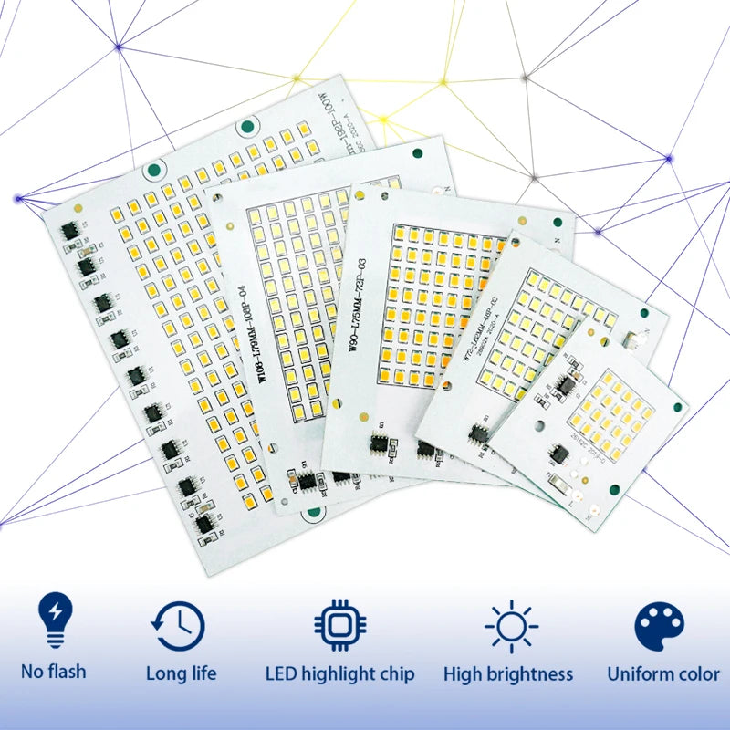 projecteur led diodes blanc moderne facile diy 10w 20w 30w 50w 100w