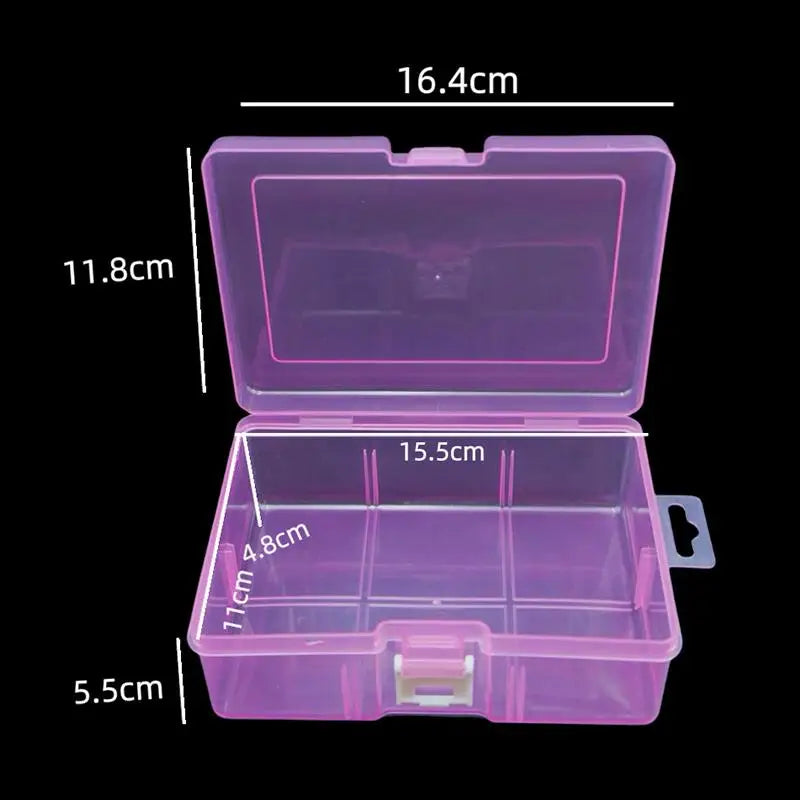 boîtes rangement transparentes couleurs pastel compartiments divisés poignées intégrées modernes bijoux emballage pratique