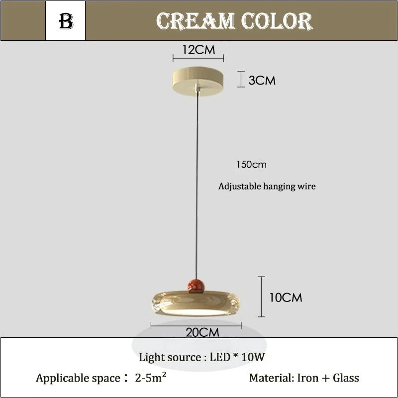 lampe moderne couleur jaune bleu orange verre transparent led chambre enfant deco maison